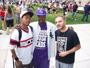 Me with John Simmons and CZR, Chicago House Music Night at US Cellular Field
