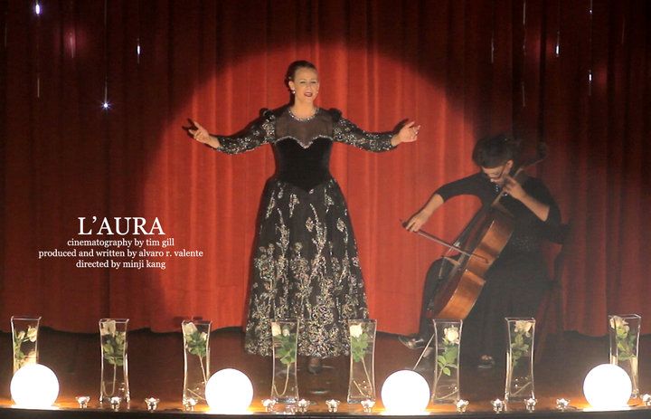 Joy Bridenbaker as "Opera Singer" in "The Unpardonable Night". Photo: Julia Forrest.