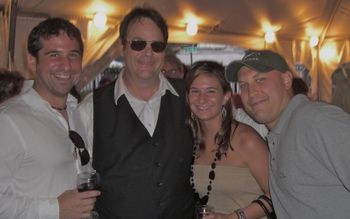 Tommy with Dan Aykroyd and family at The New York State Bluesfest.
