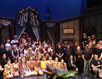 With the cast of Peter Pan at Artpark
