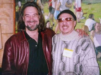 Paul and his friend percussionist Daoud David Williams
