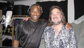 James Carter and Paul recording "Remember Me"
