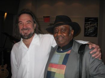 Paul and Bernard "Pretty" Purdie at the Gibson Headquarter in NYC
