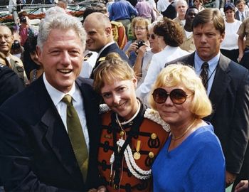 President Bill Clinton, me, my Aunt Renee
