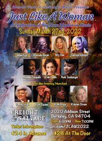 "Just Like A Woman", A celebration of Bay Area Women In Music"