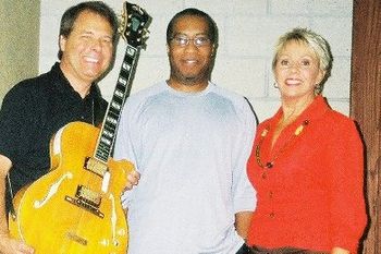 Felix with "The Dynamic Duo"-"Jazz Guitarist/Composer- Jack Grassel and Sultry Jazz Vocalist/Composer"- Jill Jensen

