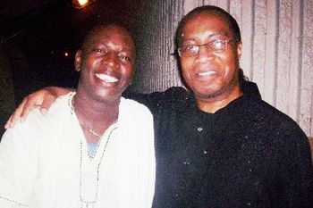Felix with "African Blues Superstar Guitarist/Vocalist/Composer"-Vieux Farka Toure from MALI,AFRICA
