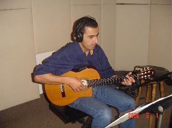 During a recording session (Torrance, CA - 2006)
