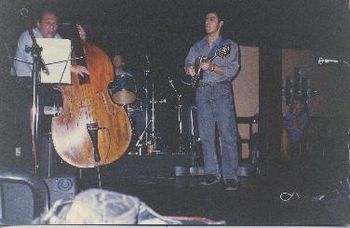 Left to right: Paulo Russo (bass), Sergio Reze Jr. (drums) and Marco Tulio (guitar). (Brasília - 1995)
