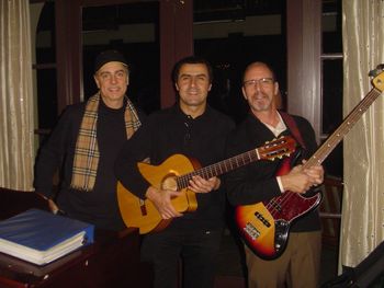Rique Pantoja (piano), Marco Tulio (guitar), and Bob Feldman (bass). (Pasadena, CA - 2013)
