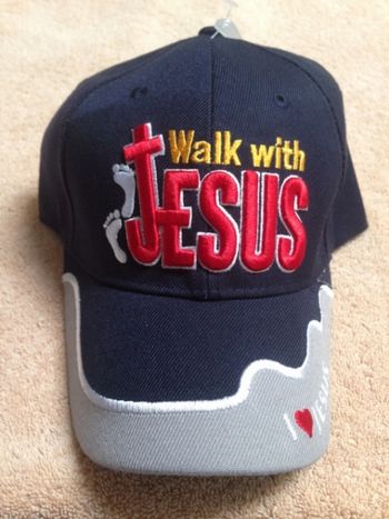 Item #0224 - Walk with Jesus - Blue

