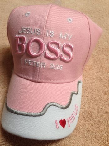 Item #0177 - Jesus is My BOSS - Pink
