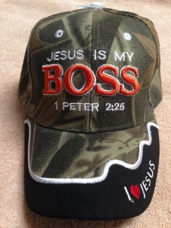 Item #0176 - Jesus is My BOSS - Camo
