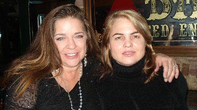 Glenna Bell with Carlene Carter in Piermont, New York