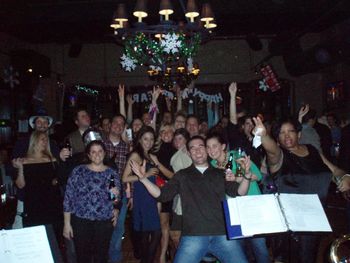 The crowd that rang in 2011 with In The House at Union Street in Newton
