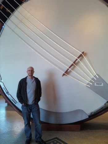 Michael next to the largest banjo in the world in Branson, MO 9/12/10
