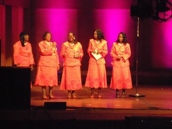 Bell Singers presenting an award at the 2010 Rhythm of Gospel Awards
