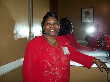 Peggy Lawson, Bell Singers Booster Club President at AGQC in AL 01/08

