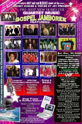 Big Gospel Jamboree!! Sat Dec. 30, 2006 * Bell Singers will Be Appearing on This GREAT Event!!! Don't Miss It!!!
