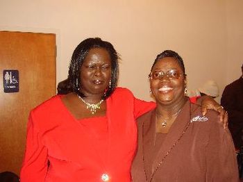 Pat & Good Friend, Diane Pickens-Burnett of AGB of Hayti MO at the Bell Singers Anniversary

