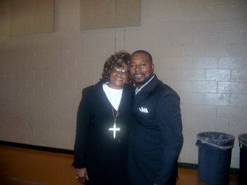 Dr. Mary "Mockinbird" Martin & Bruce Clay, Lead singer of the Mellowtones!!!

