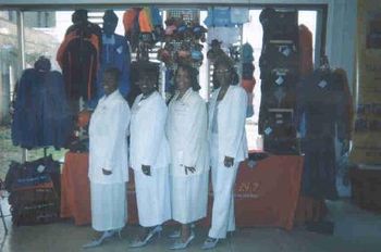 Pat, Linda, Stella & Toiann in front of Blessed 24:7 Booth at AGQC in Birmingham AL
