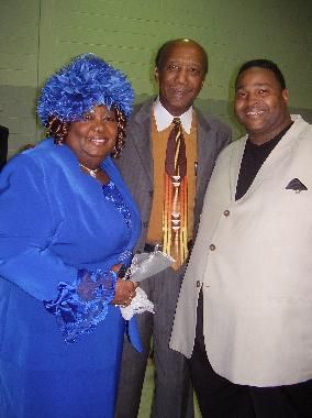 Annie Ruth Robinson "The Duchess", Bro. James Chambers "The Dean of Gospel" and Rev. Danny Bell
