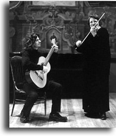 Duo Guadalupe before concert at the Santuario de Guadalupe.  This was one of the first concerts I played with Ellen Chavez de Leitner
