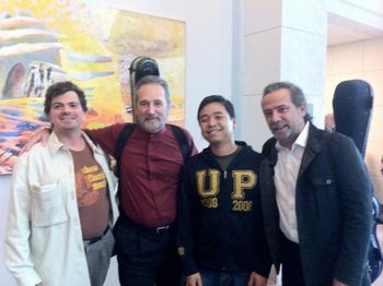With Sergio Assad, Ivar Fijas, and Odair Assad at the Third Tucson International Guitar Festival
