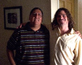With extraordinay guitarist Gabriel Ayala - catching up after a few years
