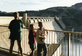 The Grand Coulee Dam, We got to see the whole thing, inside and out. There was also a great light show that night right on the Dam. Cool!!!
