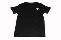 Commas N Zeros Embroidered V- Neck Cotton T-Shirt