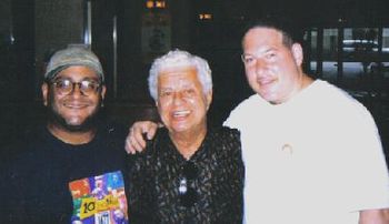 RV with the King of Latin Music, Tito Puente and saxophonist Mitch Frohman. Ocean Blue Jazz Festival 1998 (Japan).
