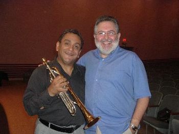 RV with his dear friend Roberto Ramirez (Principal trumpet w/ La Orquesta Sinfonica de Puerto Rico). Puerto Rico 2004
