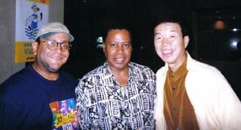 RV with renowned saxophonist/composer Wayne Shorter and trumpeter Shunzo Ohno. Ocean Blue Jazz Festival 1998 (Japan)
