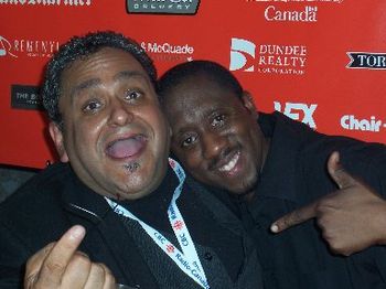 RV with the great Cuban Jazz trumpet star Alexander Brown. Toronto 2006
