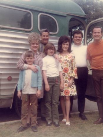 Touring with the Weatherfords, 1969 ( I'm in the psychedelic dress )
