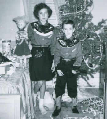 1958 -- Christmas in Childress ... LaJuana getting over the mumps! ... still has the Dale Evans doll
