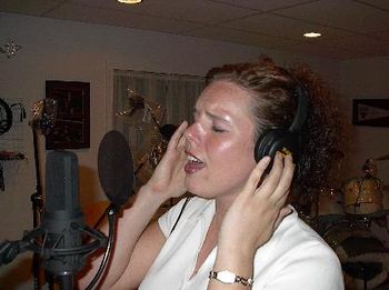 Stacy Donahue still singing in studio...and why not?; she's good at it!
