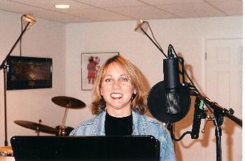 Nancy T smiling in the studio...
