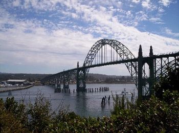 Yaquina Bay Bridge in Newport, Oregon
