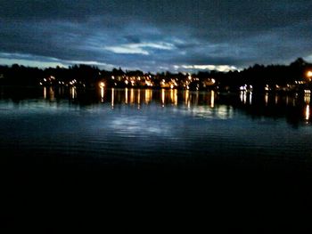 Mirror Lake at night
