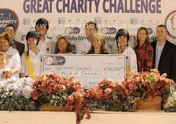 $100,000 won for the Goodwill Industries
