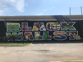 Black Wall St Mural by the John Hope Franklin Reconciliation Center
