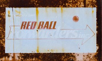 Red Ball sign. Luverne, Alabama. May 16, 2014.
