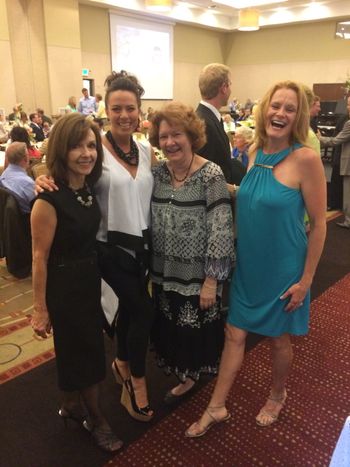 Lauri Ballam, Jessica Medoff, Barbara Day Turner and myself at gala dinner
