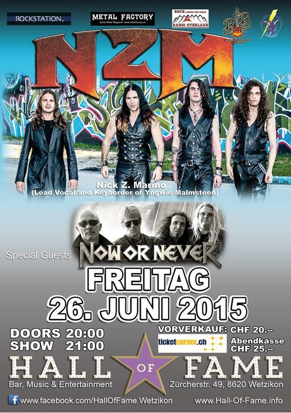 June 26, 2015, NZM at "Hall of Fame" Zurcherstrase 49, 8620 Wetzikon, Switzerland,
Europe! 