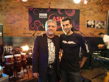 With Apache Indian after BBc recording of live session
