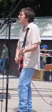 Shocked by daylight—Dougie at The Easton Blues Fest, 2006. Photo by Dan Gober.
