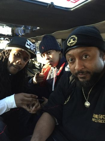 FIREMARSHALL, DON CABAN, & GRANDE GATO in stretch hummer before 2015 LIVE SHOW at POURHOUSE(RALEIGH) HOSTED by J.O.T. RECORDS
